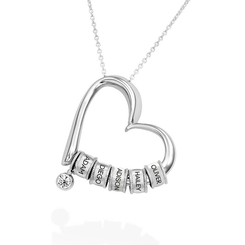 Heart necklace with name