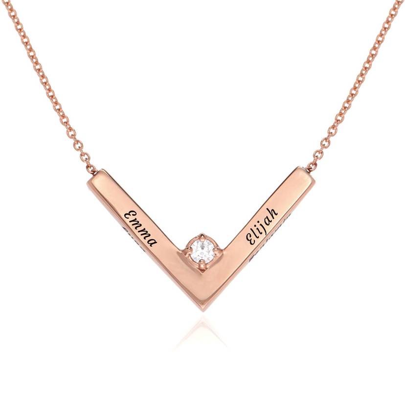 Bar necklace with name