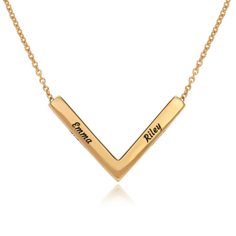 Bar necklace with name