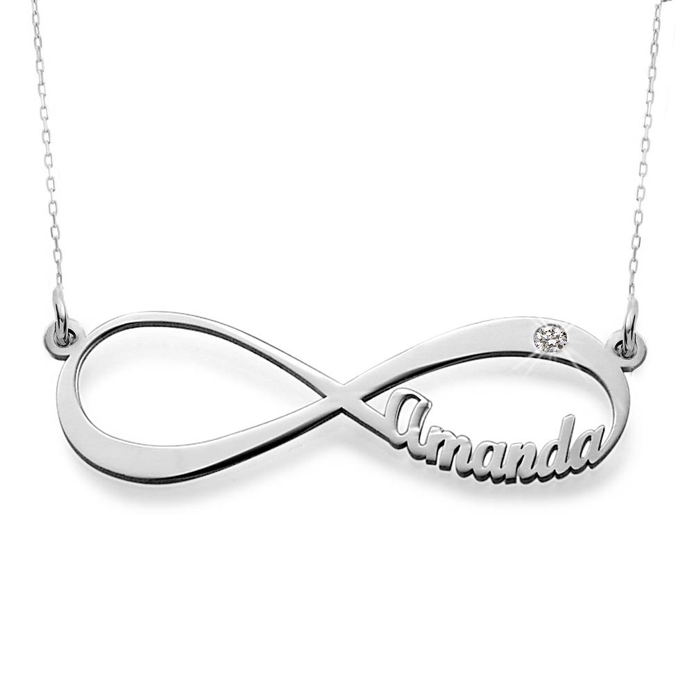 Infinity necklace with name