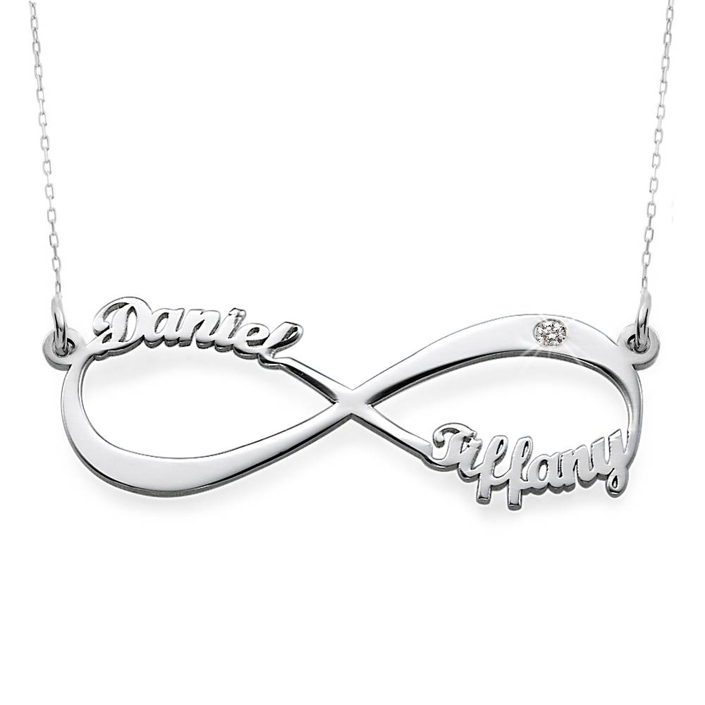 Infinity necklace with name