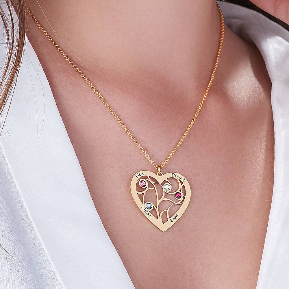 Heart necklace with name & ice