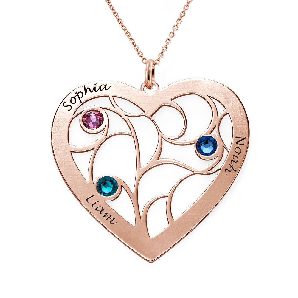 Heart necklace with name & ice