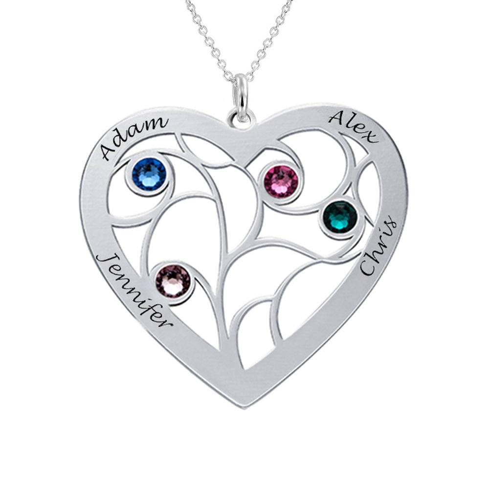 Heart necklace with name & ice