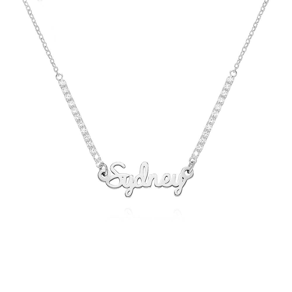 Name Necklace in 10k Gold with diamonds