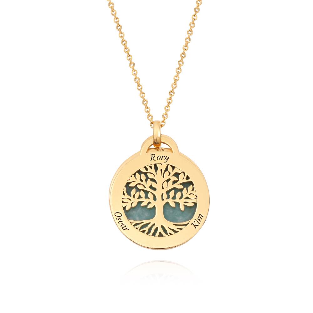 Family Tree Circle Necklace with name engraving