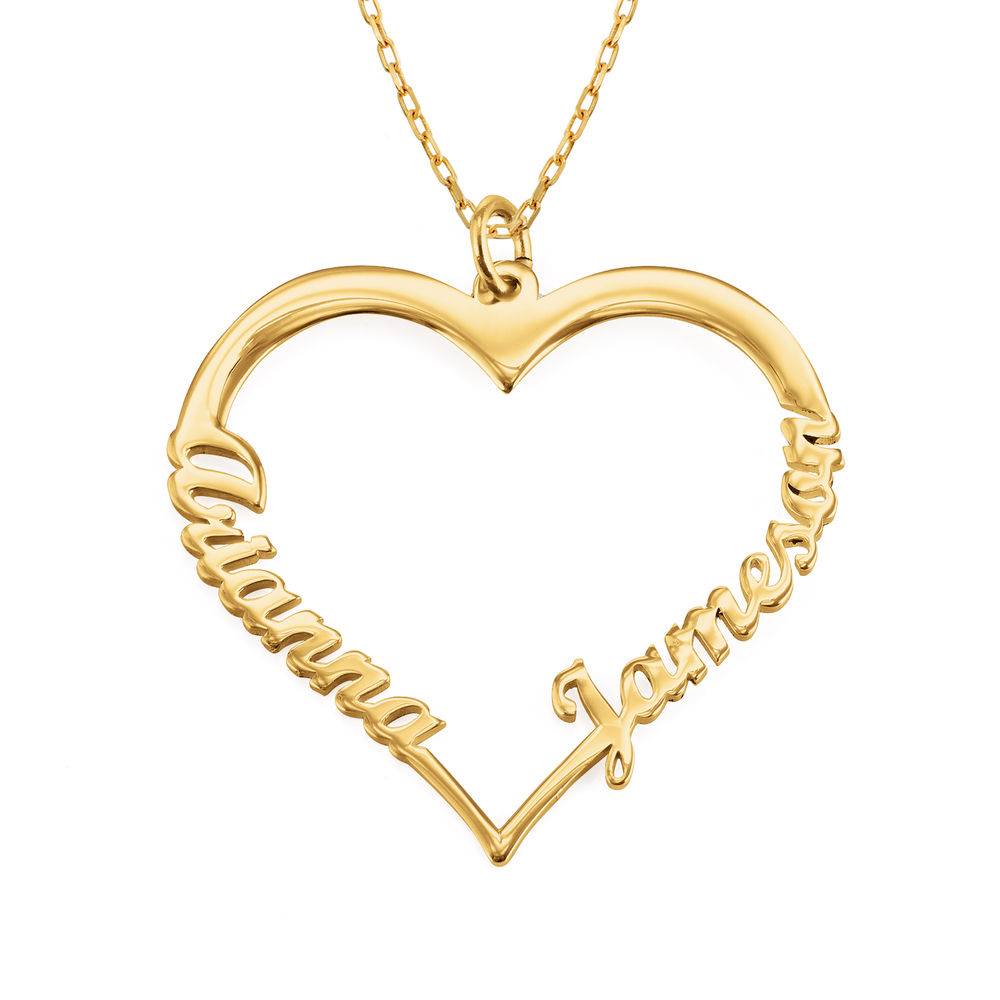 Heart necklace with name