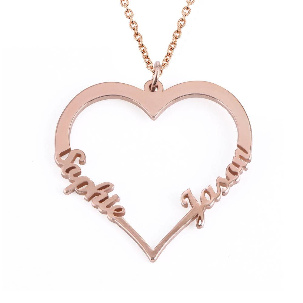 Heart necklace with name