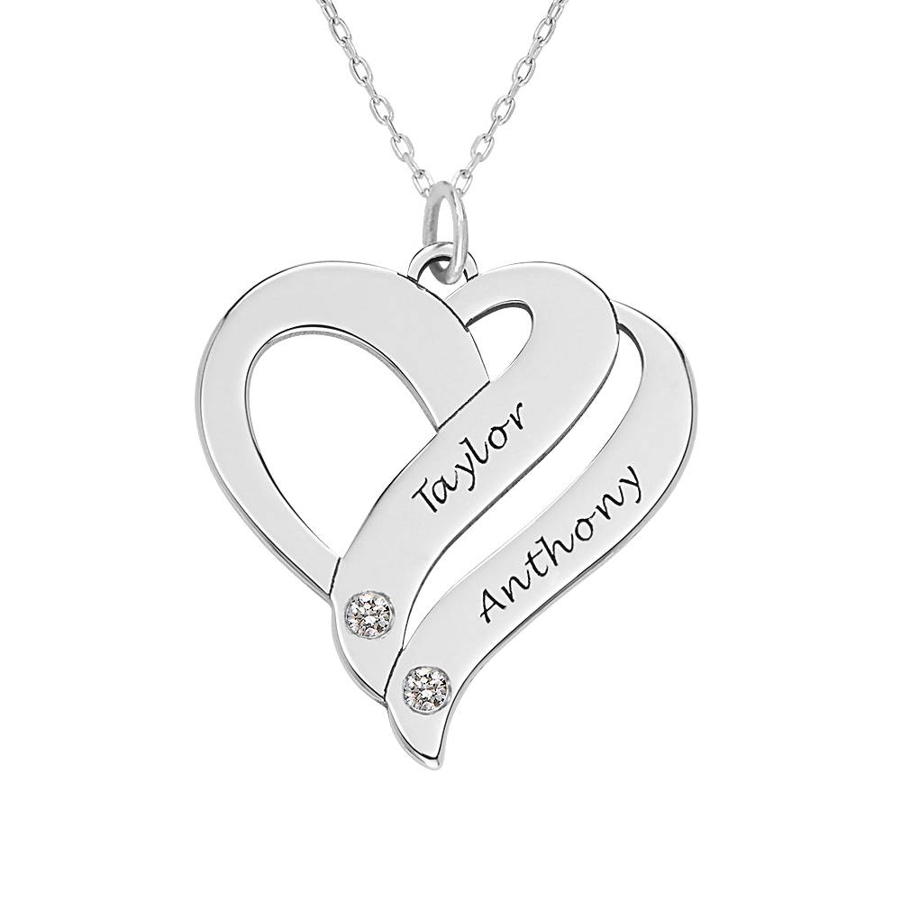 Heart necklace with name