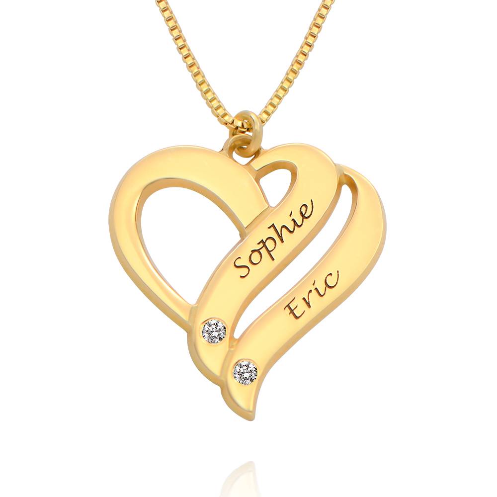 Heart necklace with name