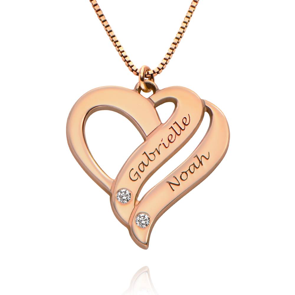 Heart necklace with name