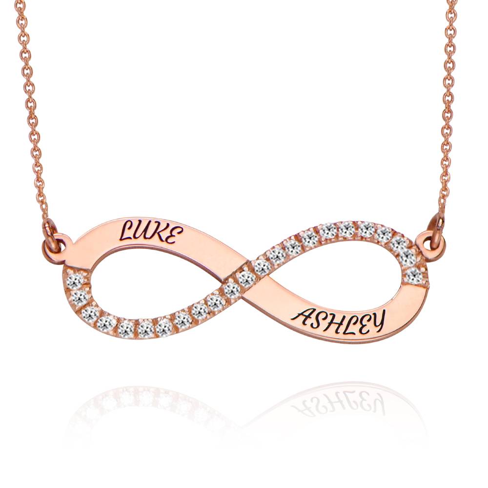 Infinity necklace with name