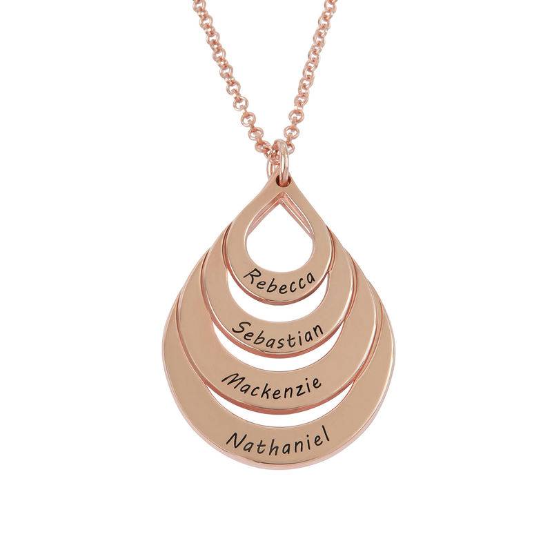 Engraved Three Necklace in 18K Gold Plating