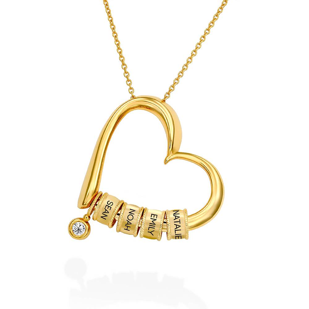 Heart necklace with name