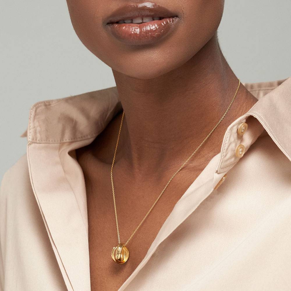 Duo Diamond Eternal Necklace in 18k Gold Plating