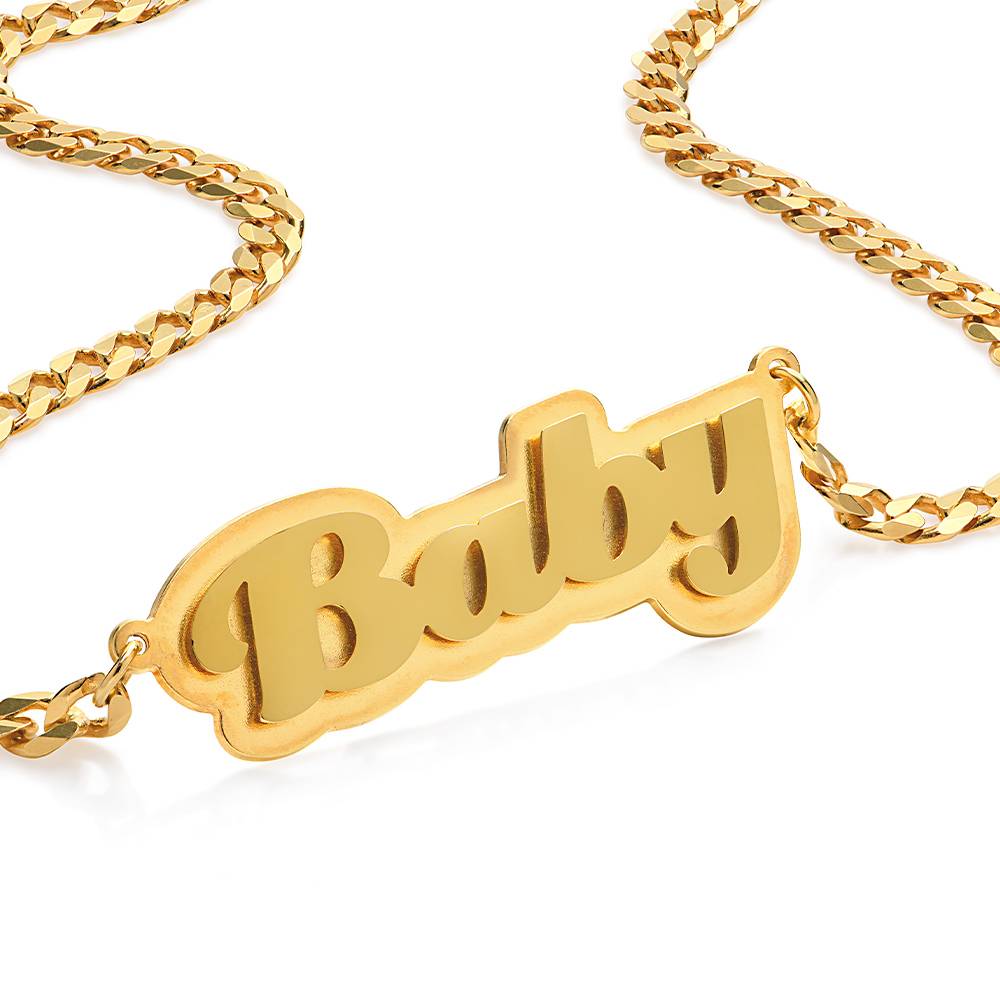 Double Plated Name Necklace