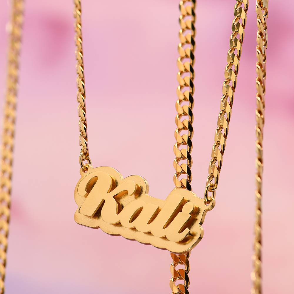 Double Plated Name Necklace