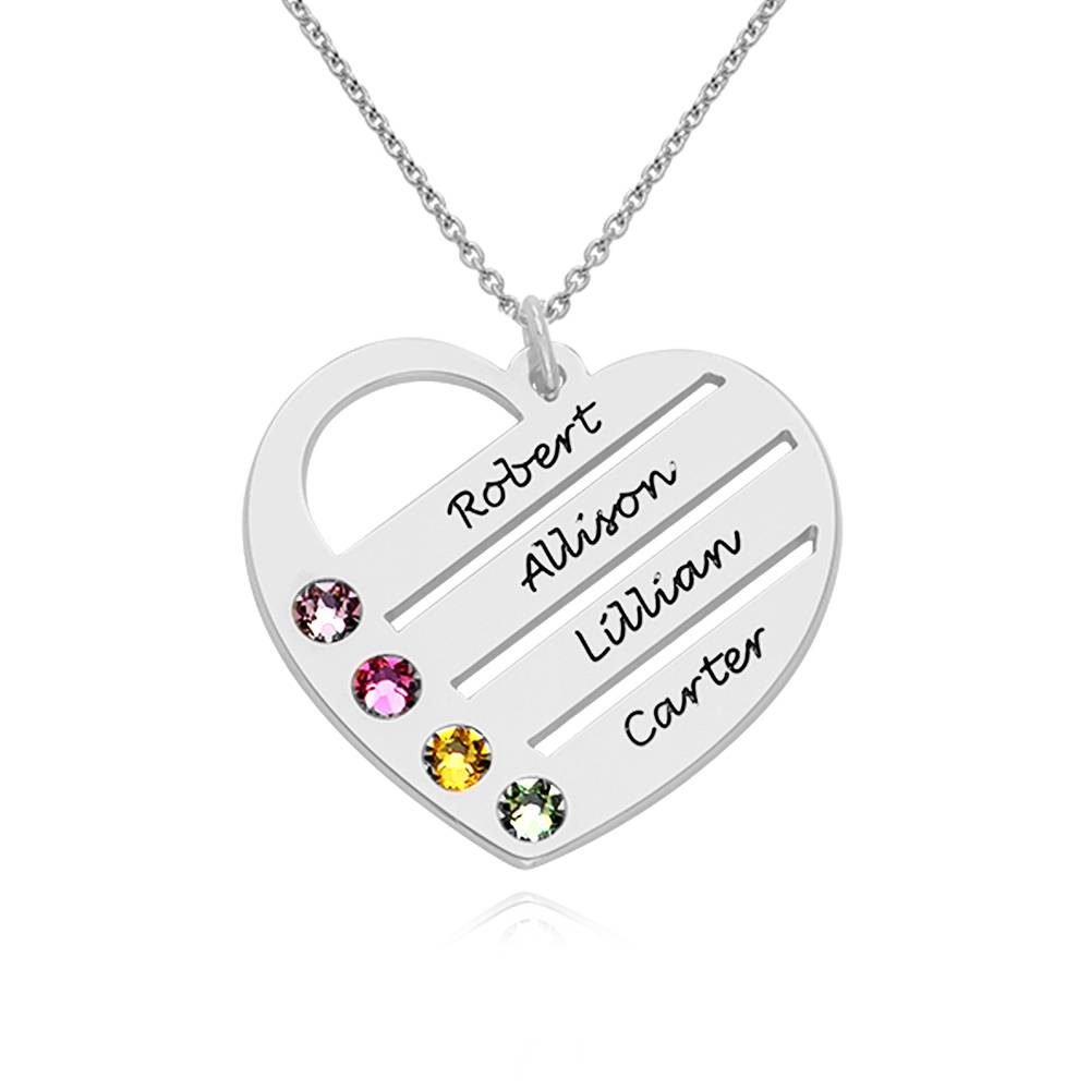 Heart necklace with name