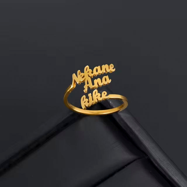 Women Ring with Name