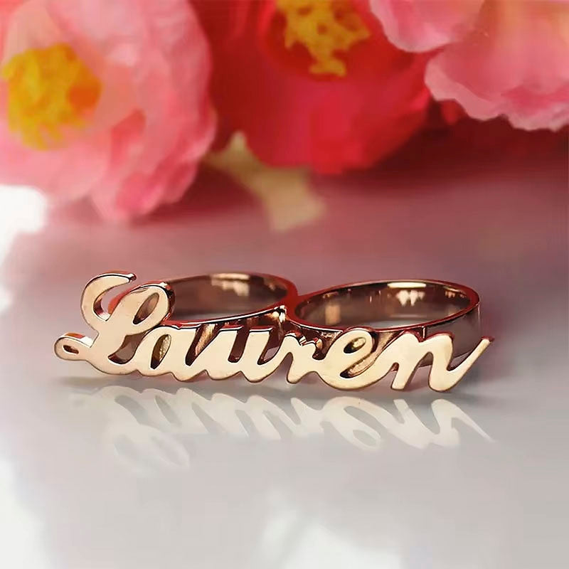 Women Ring with name