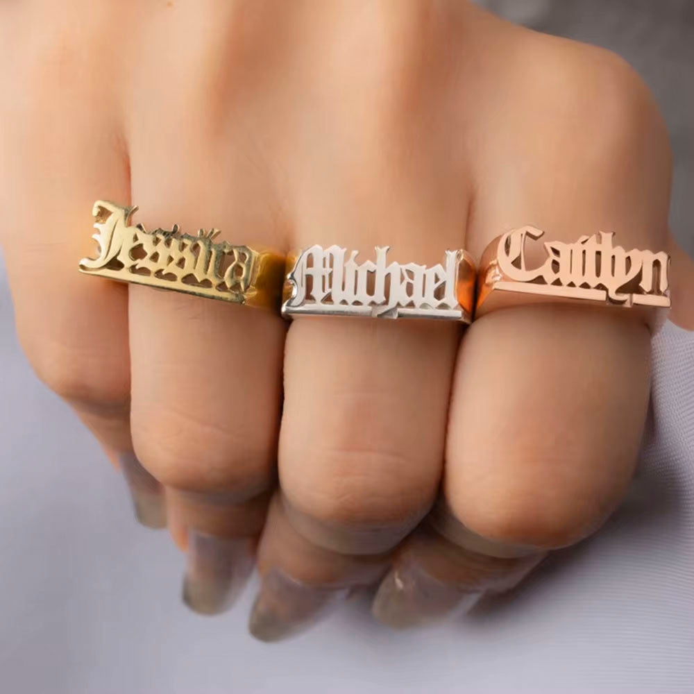 Women Ring with name