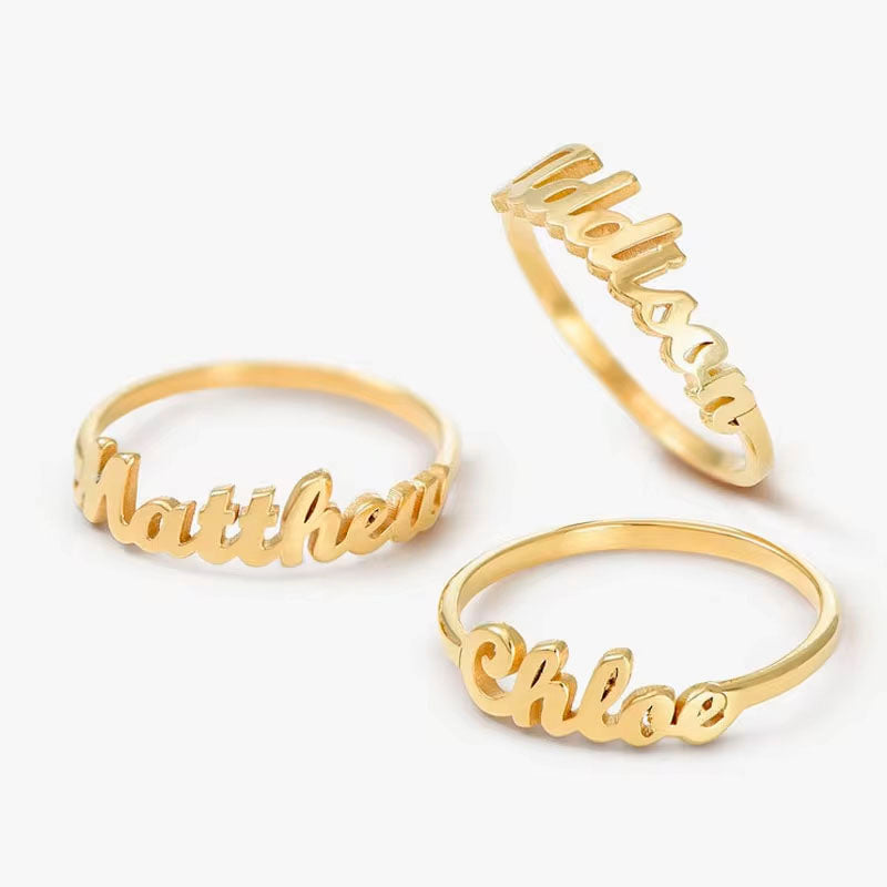 Women Ring with name