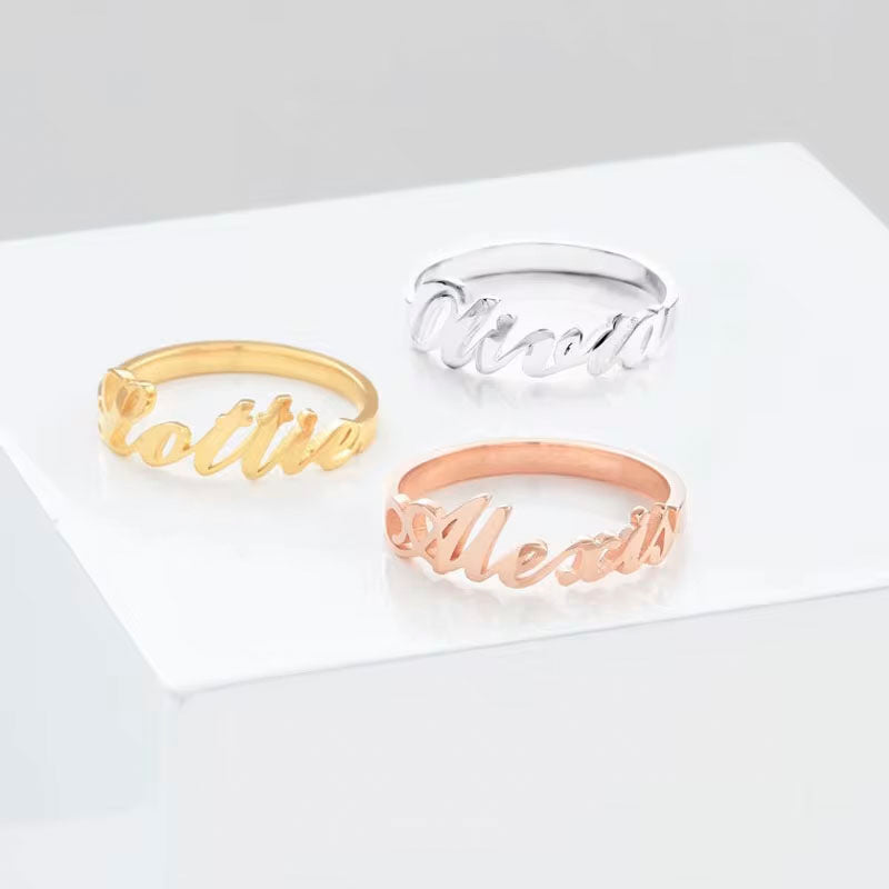 Women Ring with name