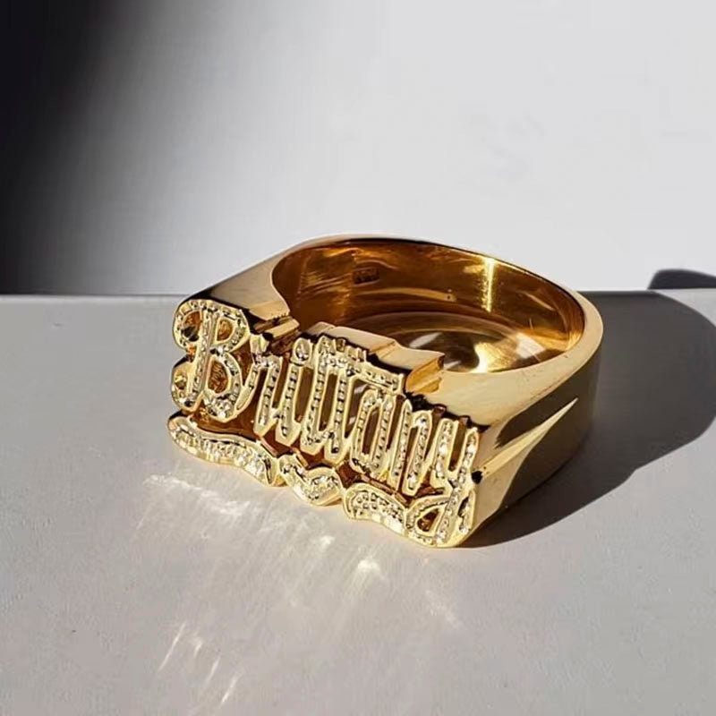 Women Ring with name