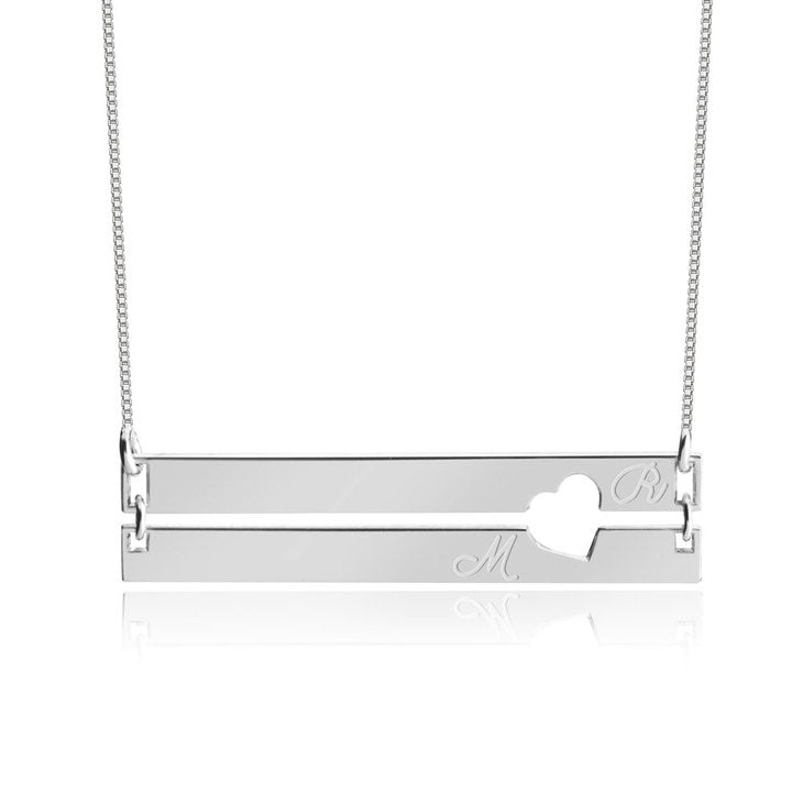 Bar necklace with name engraved (Graduate)