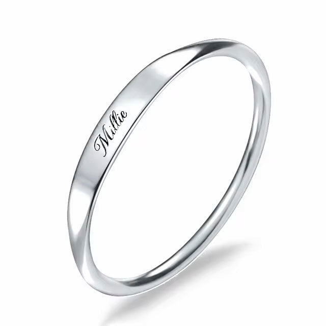 Women Ring with name