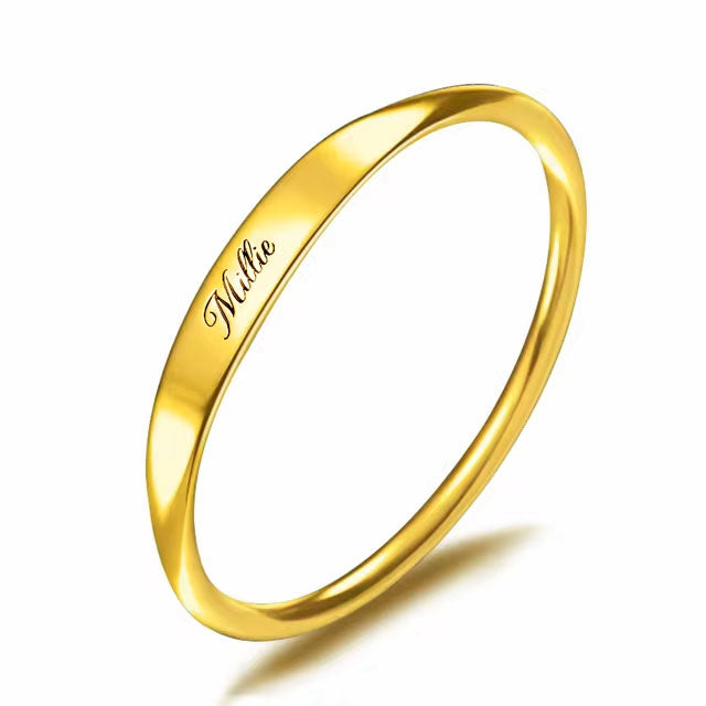 Women Ring with name