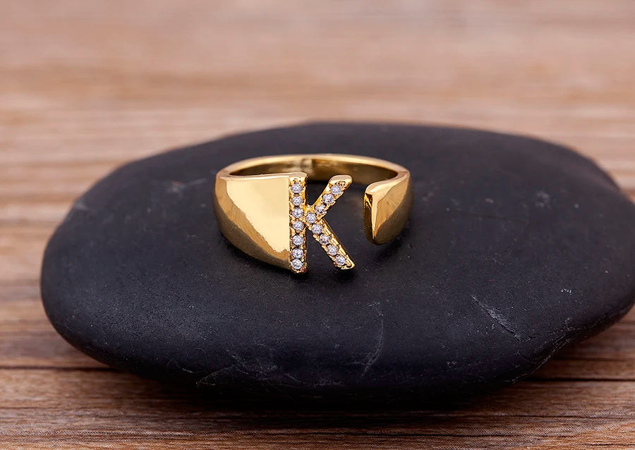 Women Ring with Letter