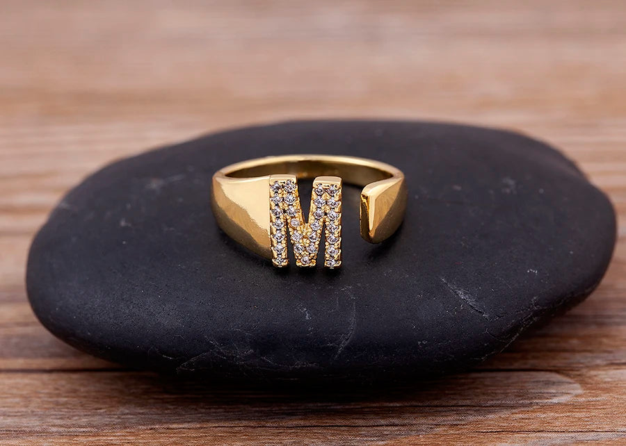 Women Ring with Letter