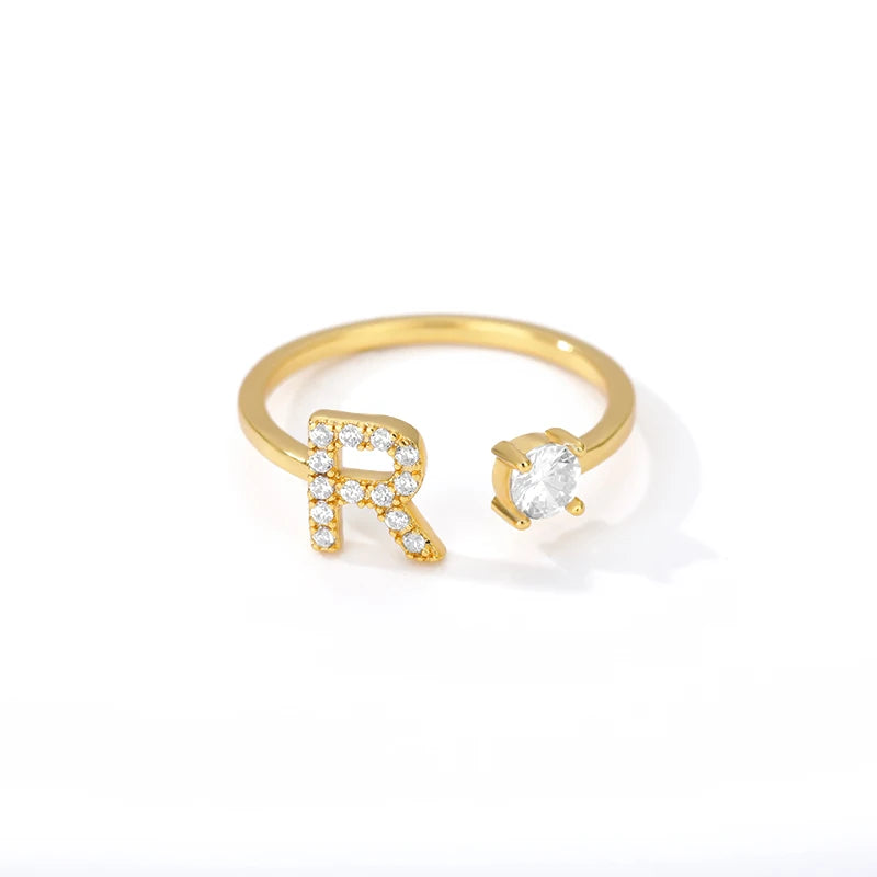 Women Ring with Letter