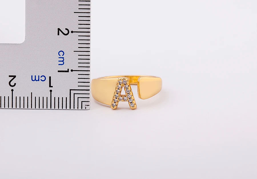 Women Ring with Letter