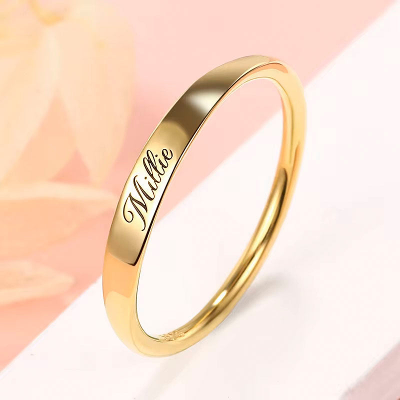 Women Ring with name