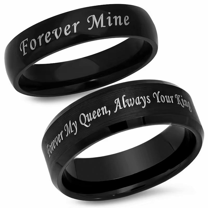 Personalized Black Ring